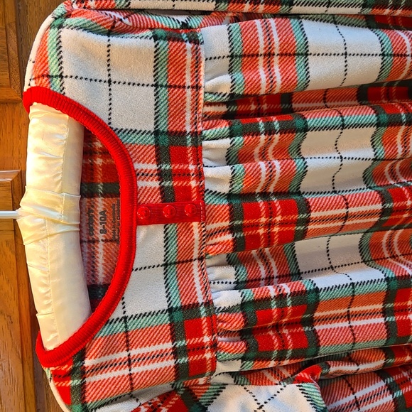 Girl's Carter's Plaid Christmas Granny Nightgown - Picture 2 of 13